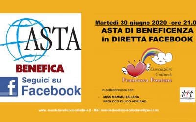 Asta di beneficenza 2020 – prima parte