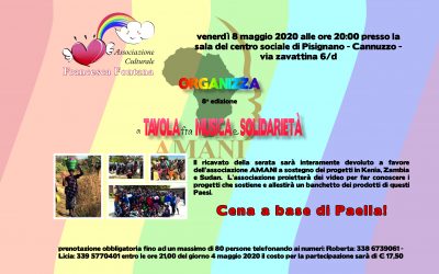 A tavola fra musica e solidarietà 2019