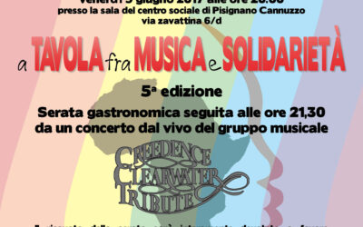 A tavola fra musica e solidarietà 2017